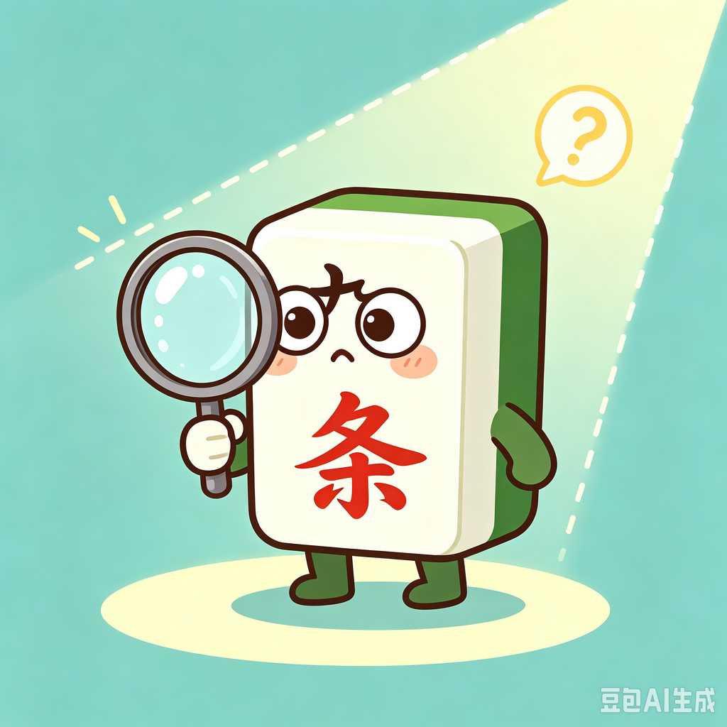 gradient green mahjong set
